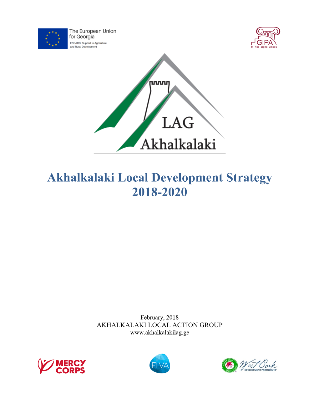 Akhalkalaki Local Development Strategy 2018-2020