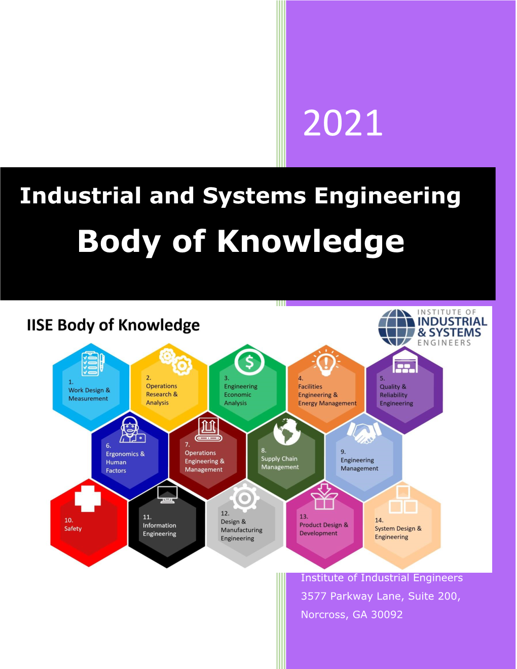 Industrial and Systems Engineering Body of Knowledge