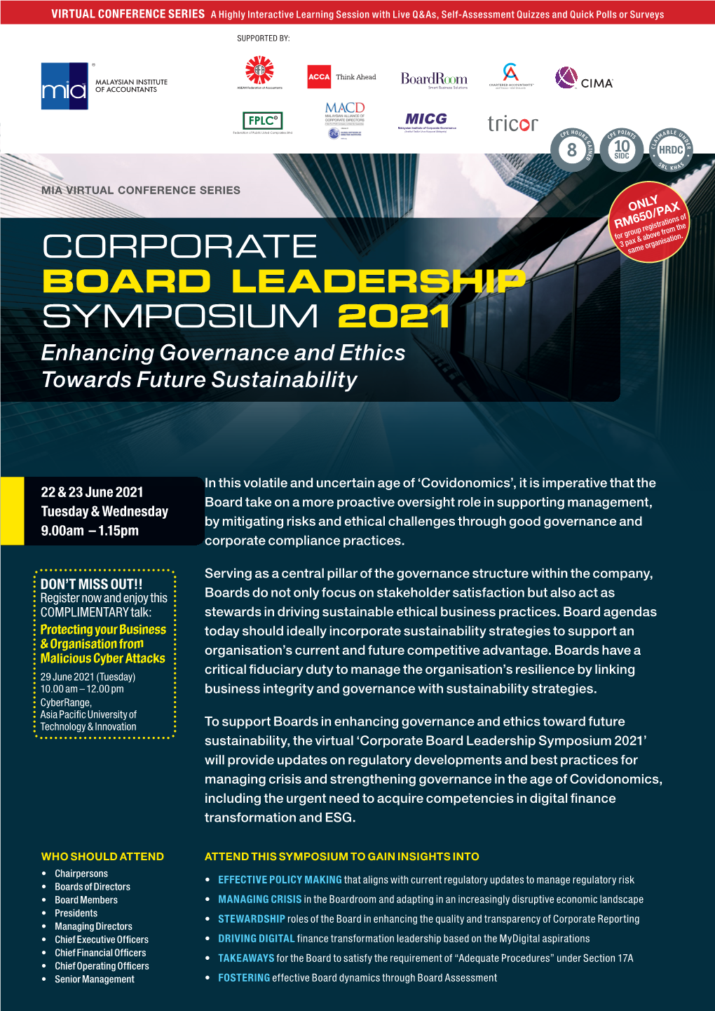 Corporate Board Leadership Symposium 2021