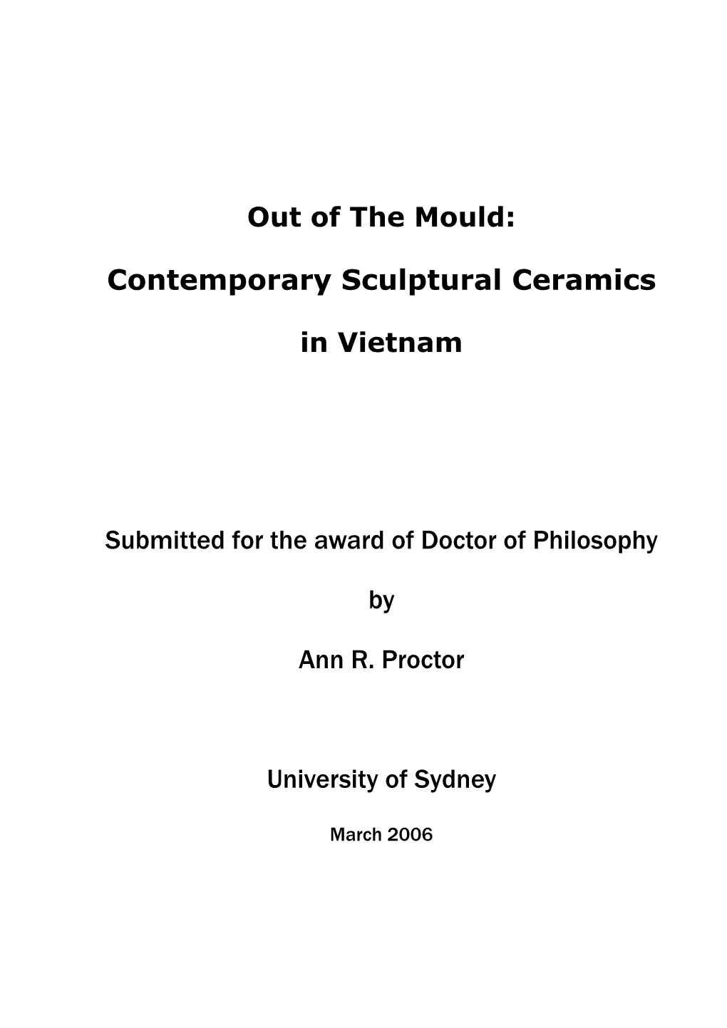 Chapter 1: Themes in Vietnamese Ceramic Sculpture