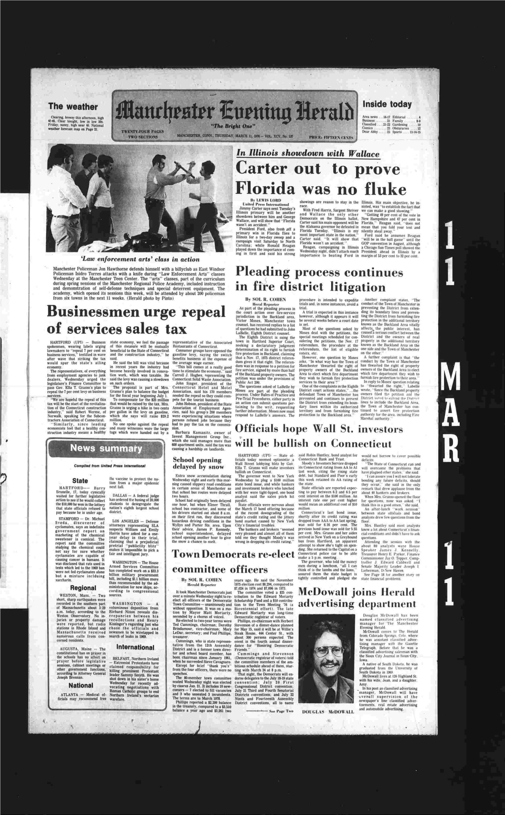 Carter out to Prove Florida Was No Fluke by LEWIS LORD Showings Are Reason to Stay in the Uiiiteii Press International Illinois