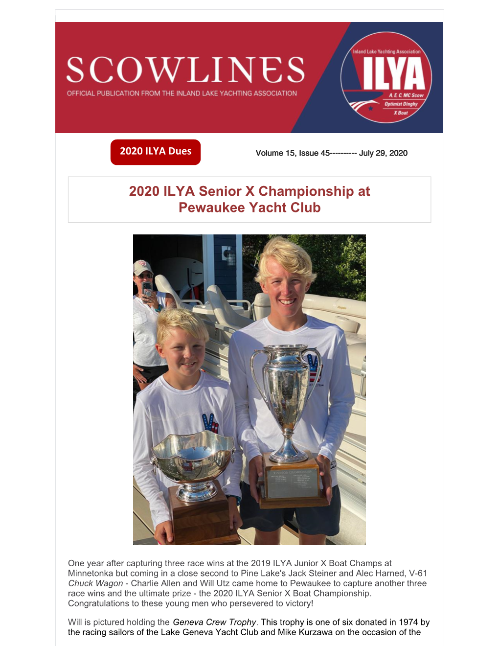 2020 ILYA Senior X Championship at Pewaukee Yacht Club