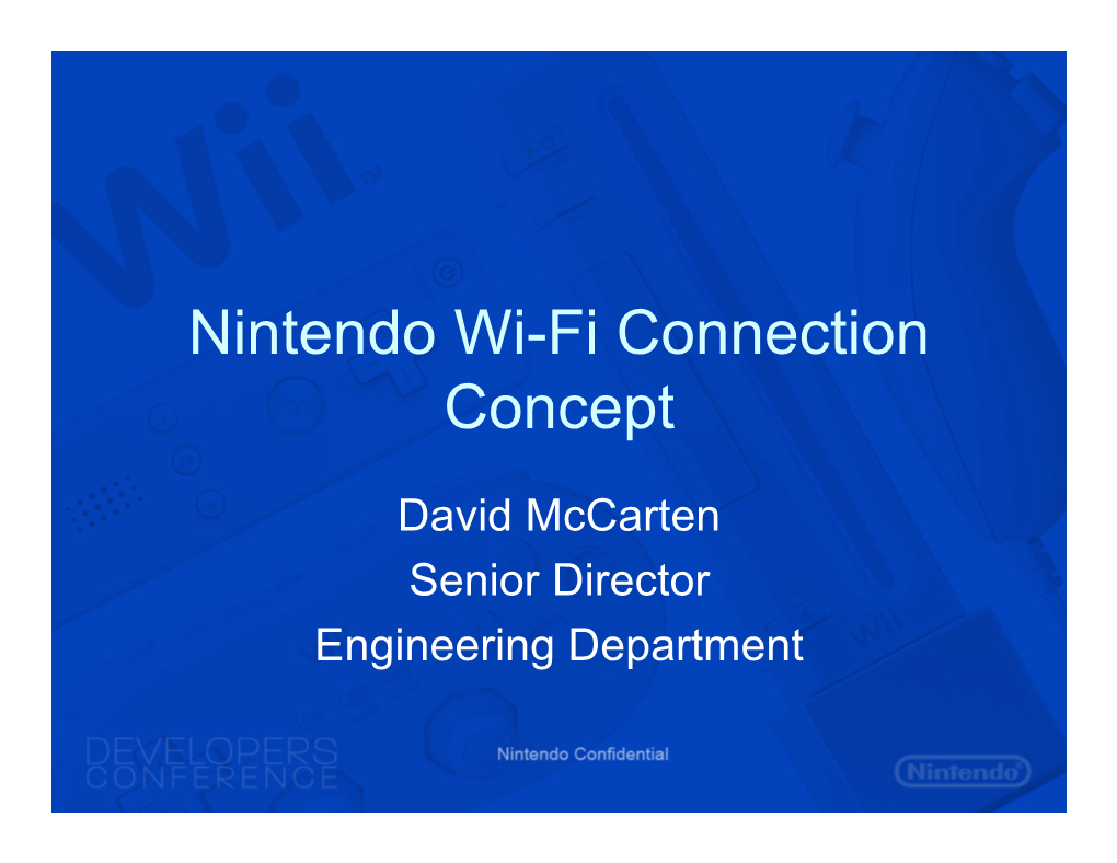Nintendo Wi-Fi Connection Concept