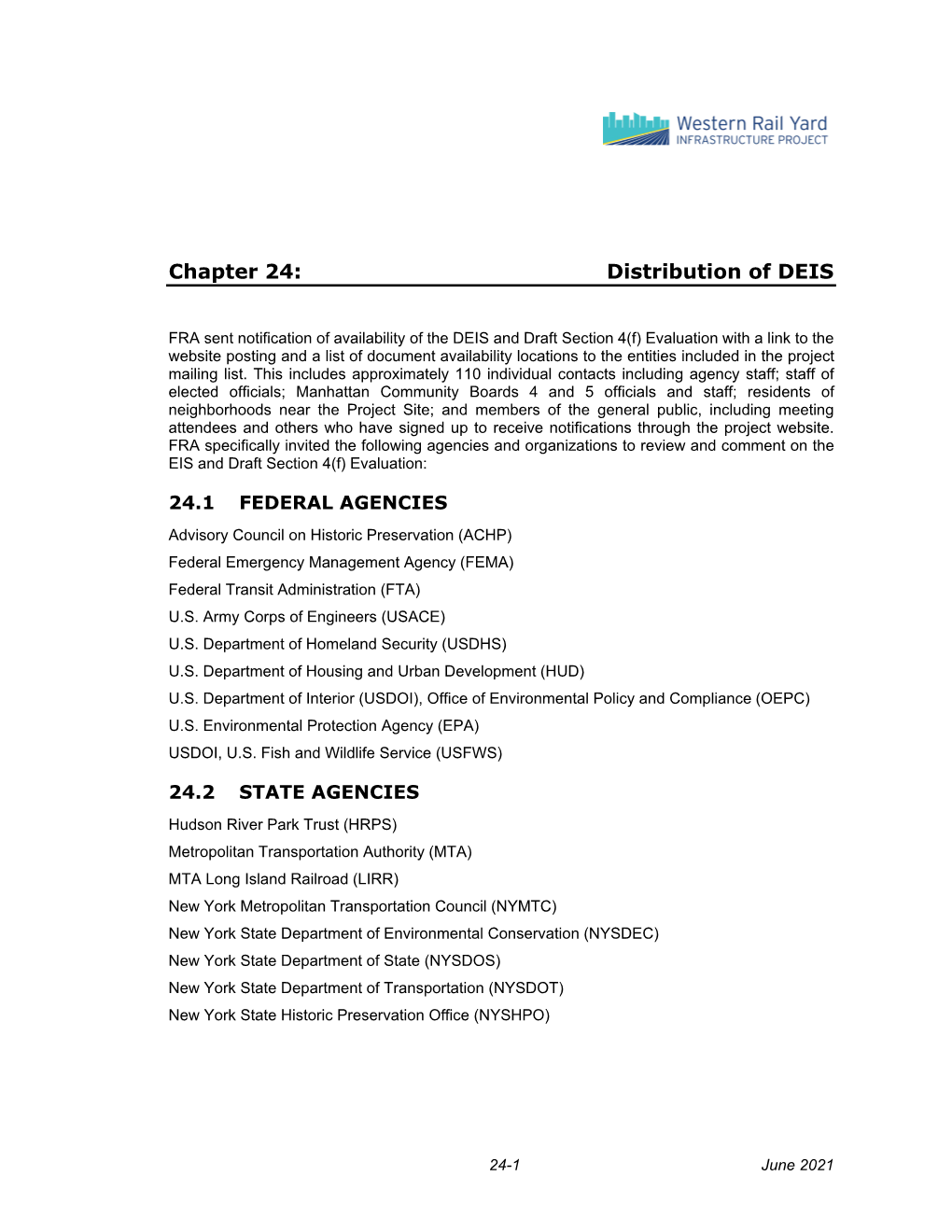 Chapter 24: Distribution of DEIS