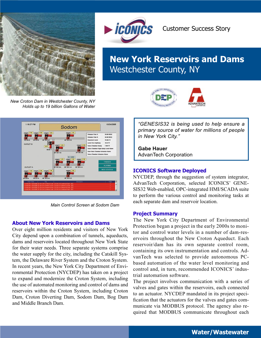 New York Reservoirs and Dams the NYC Department of Environmental