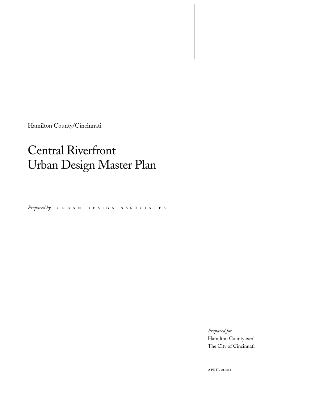 Central Riverfront Urban Design Master Plan