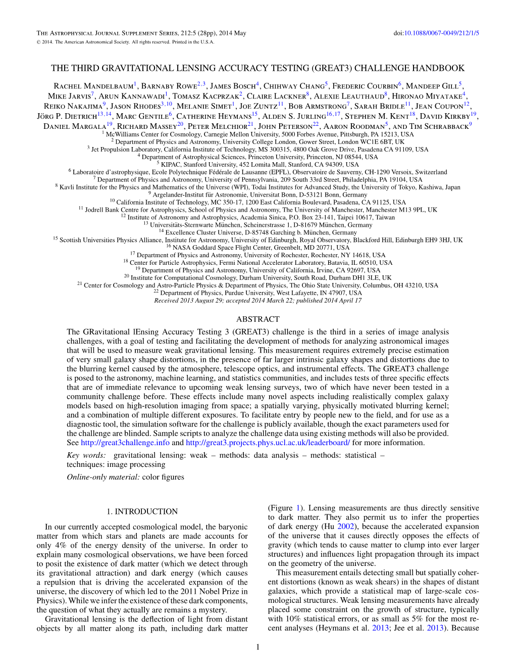 The Third Gravitational Lensing Accuracy Testing (Great3) Challenge Handbook