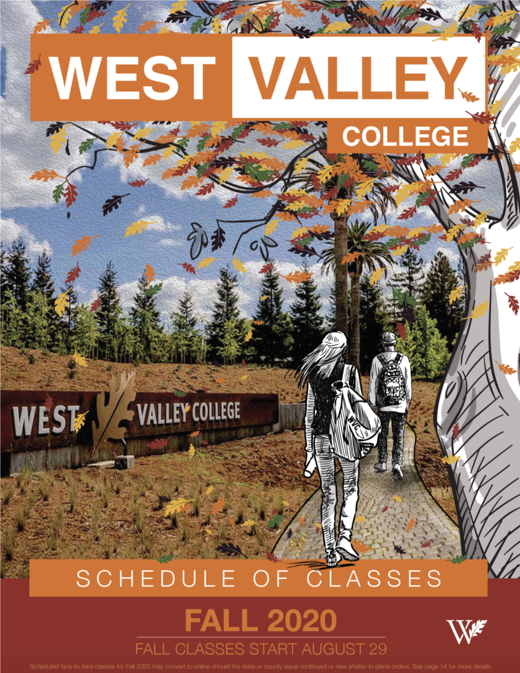 West Valley College 2020 Fall Schedule
