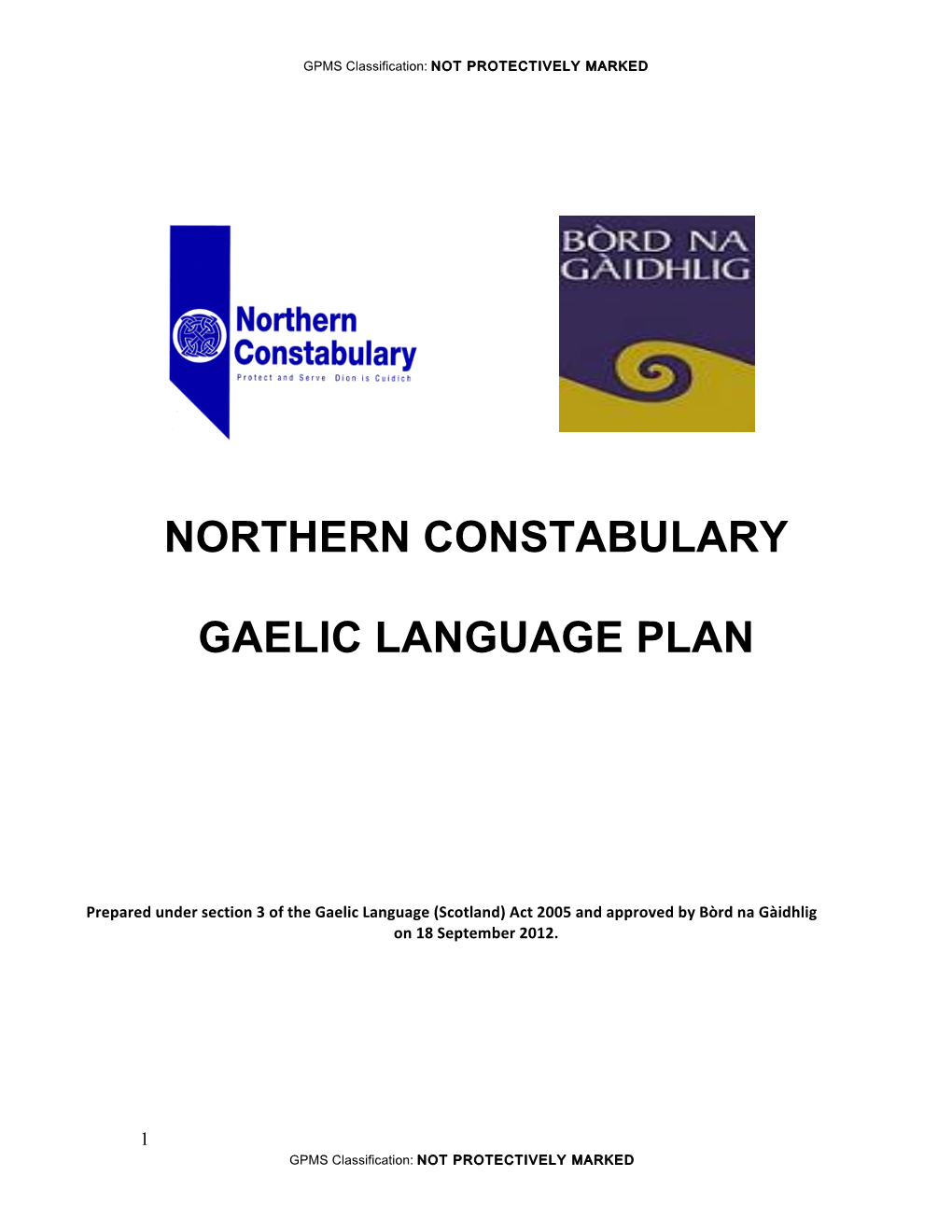 Gaelic Language Plan