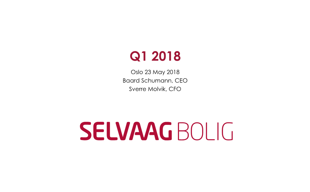 Selvaag Bolig’S Share in Joint Ventures