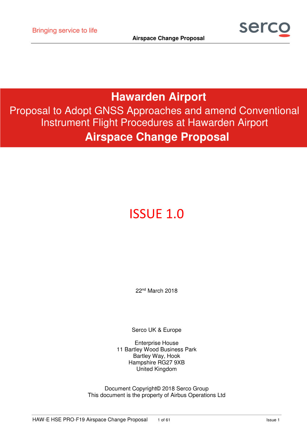 Hawarden GNSS Airspace Change Proposal Issue 1 Redacted