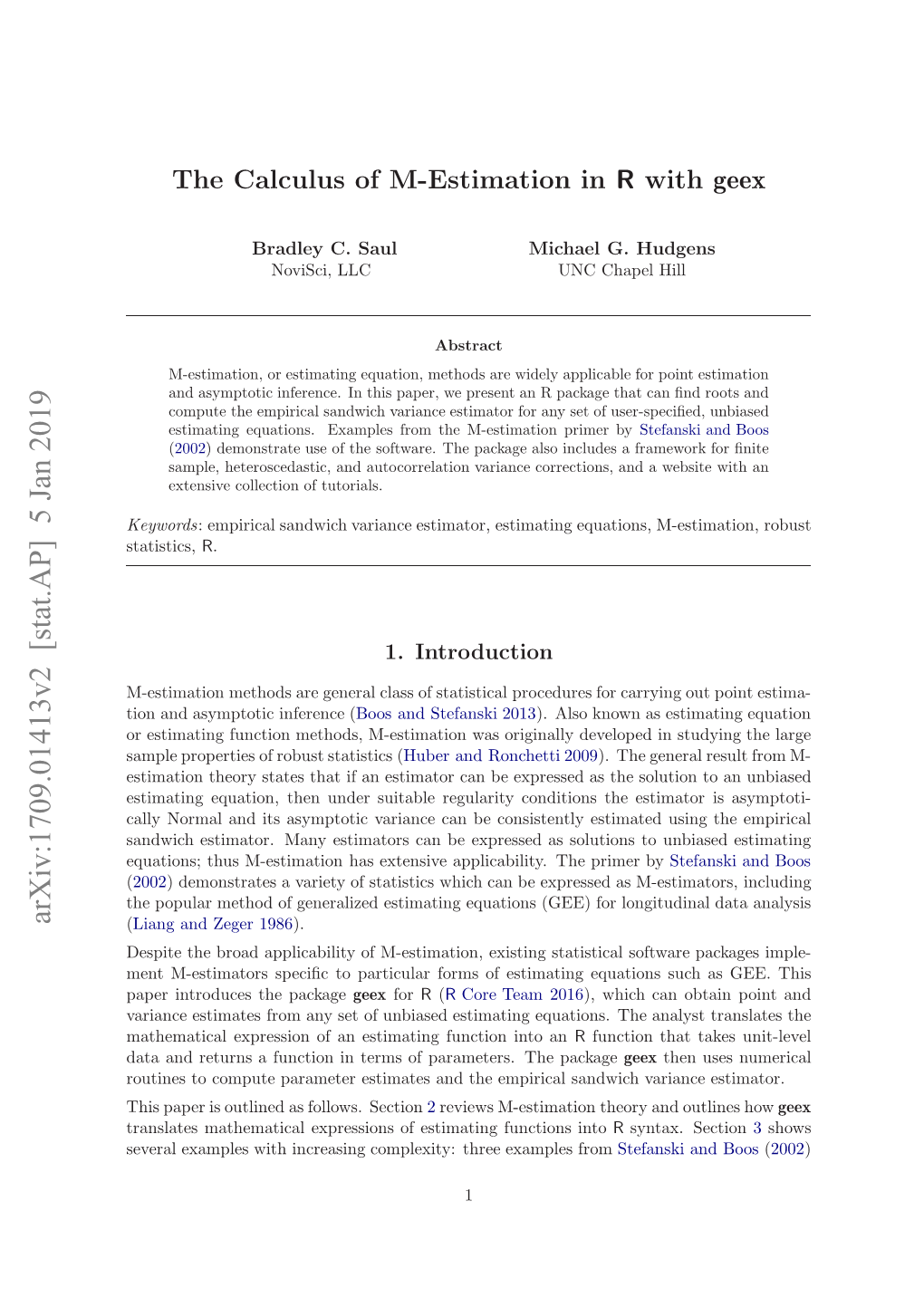 The Calculus of M-Estimation in R with Geex