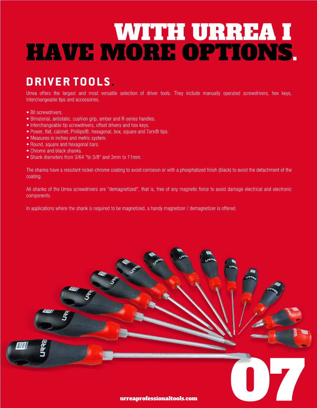 With Urrea I Have More Options. Driver Tools