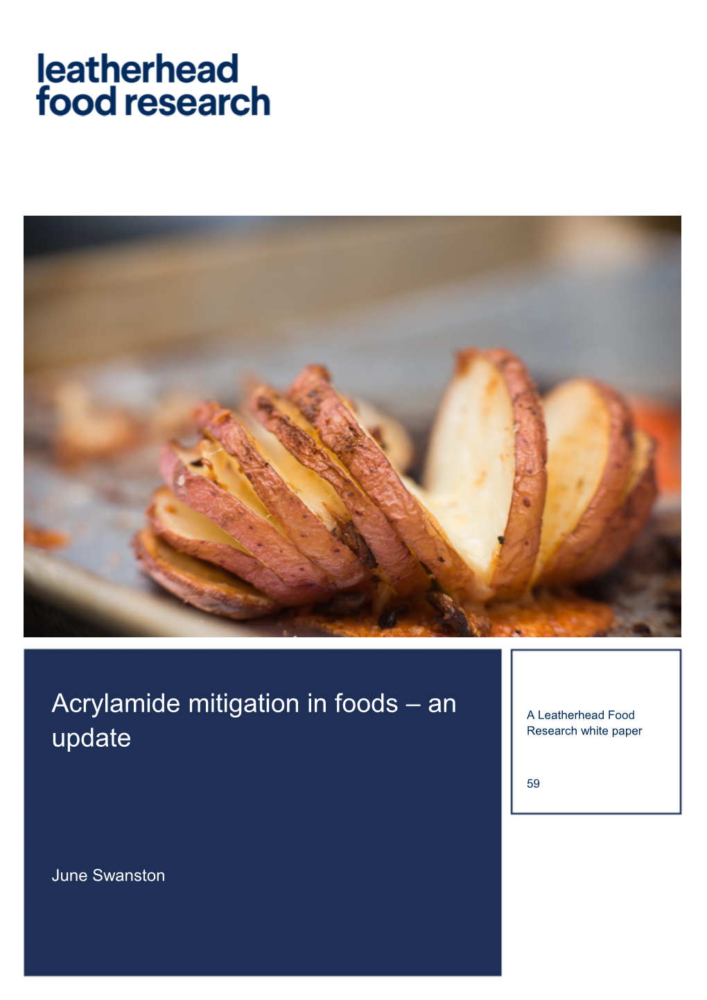 Acrylamide Mitigation in Foods – an a Leatherhead Food Update Research White Paper