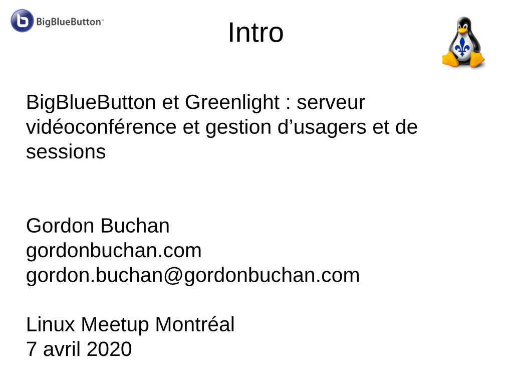 Bigbluebutton Et Greenlight : Serveur Vidéoconférence Et Gestion D’Usagers Et De Sessions
