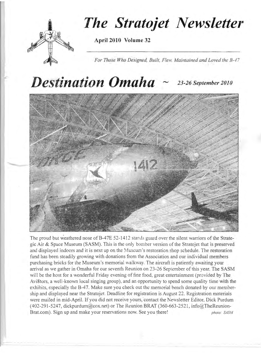 The Stratojet Newsletter Destination Omaha