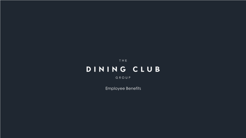 Employee Benefits STAYING in with TASTECARD+