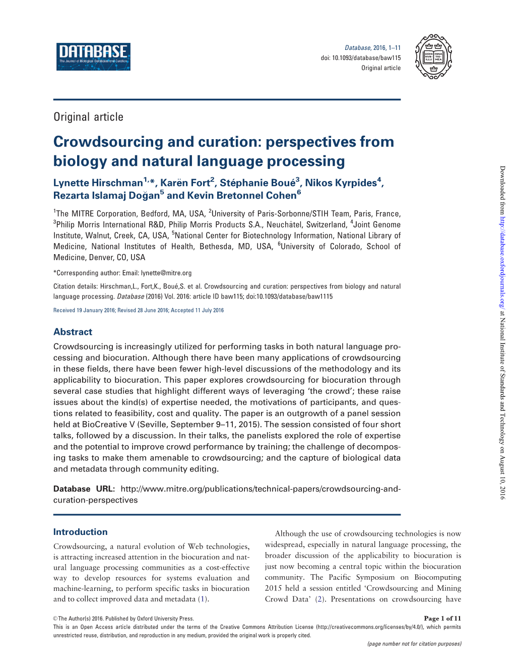 Perspectives from Biology and Natural Language Processing