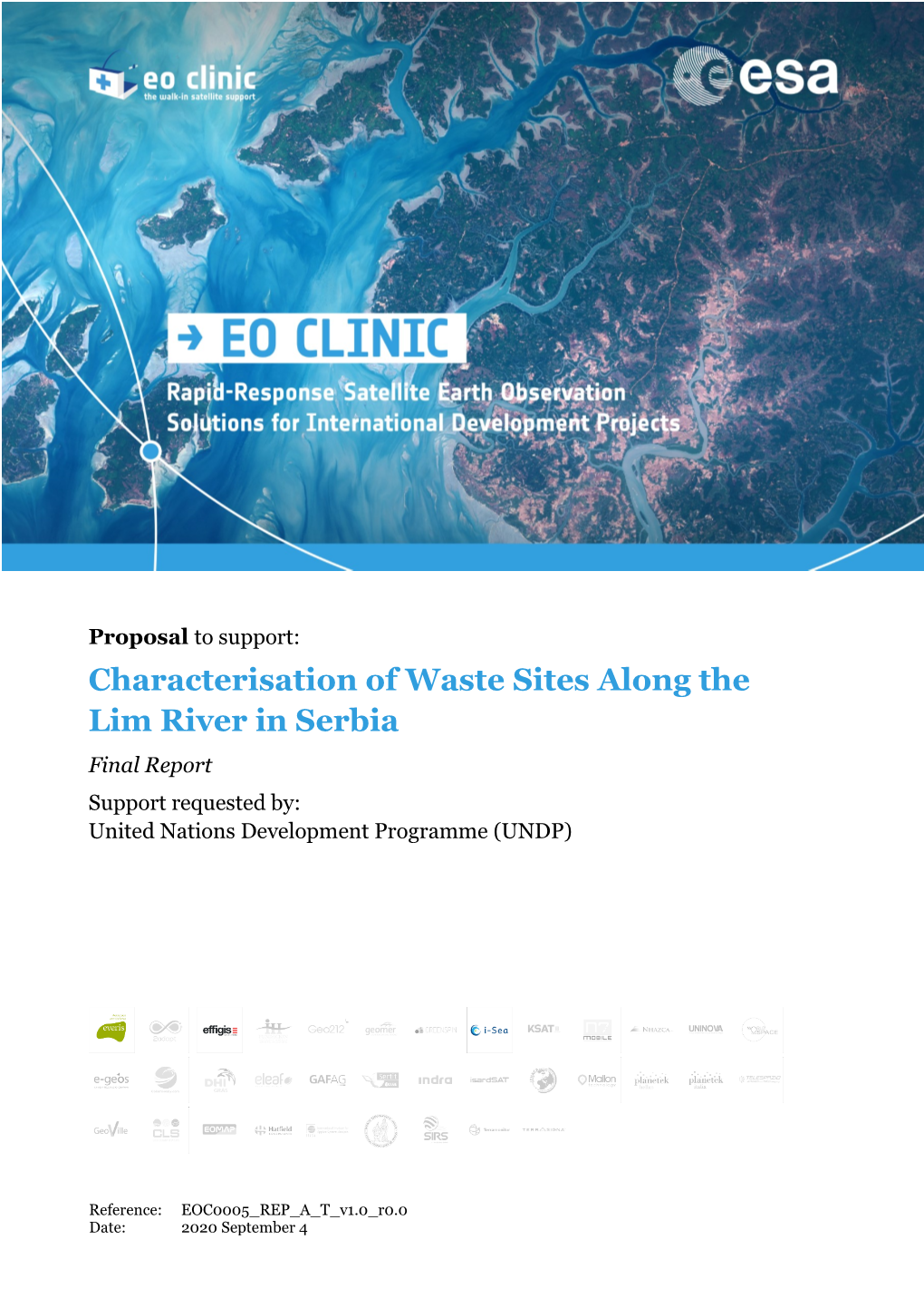 Characterisation of Waste Sites Along the Lim River in Serbia Final Report Support Requested By: United Nations Development Programme (UNDP)