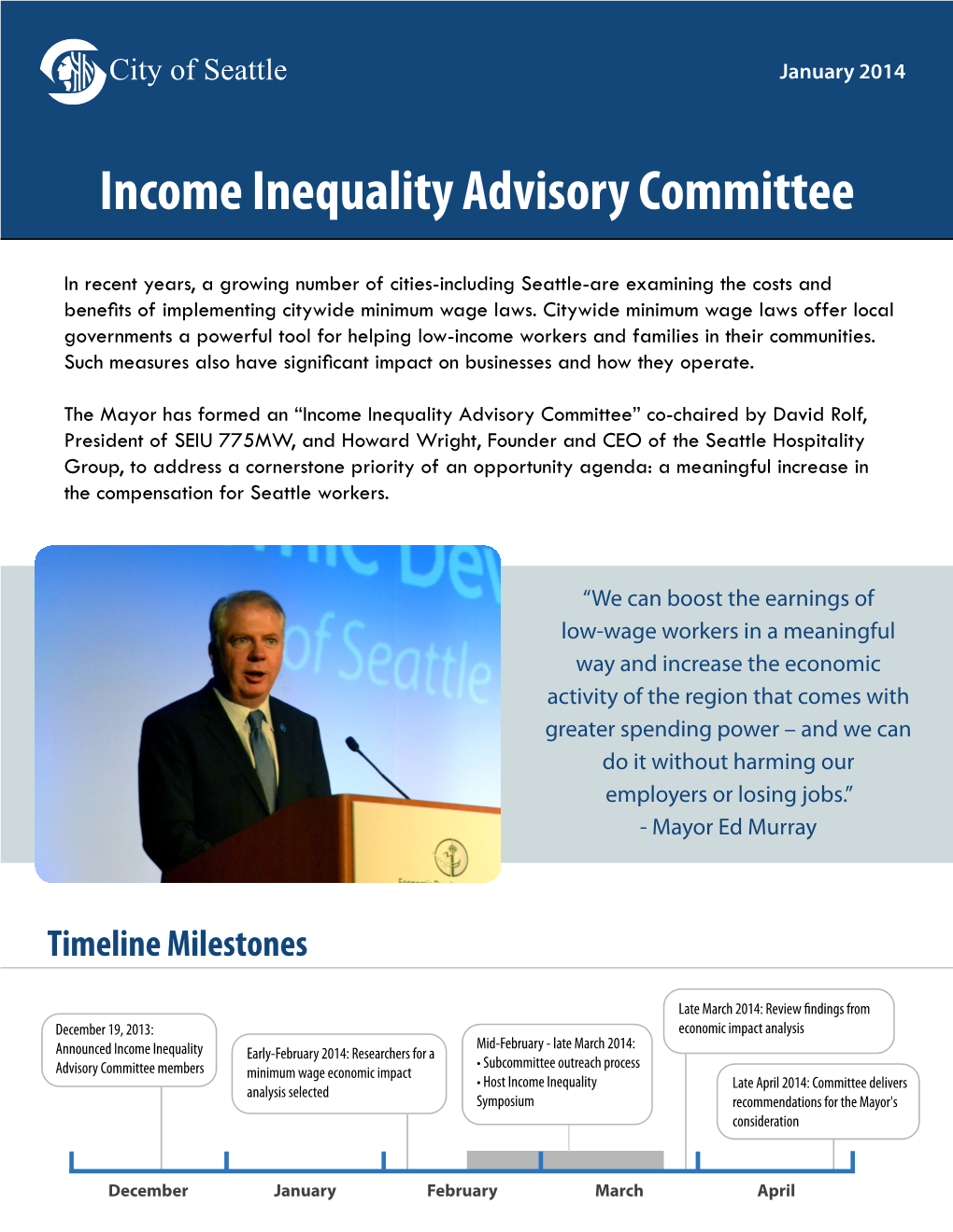 Income Inequality Advisory Committee