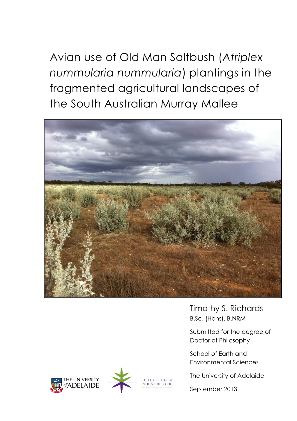 Plantings in the Fragmented Agricultural Landscapes of the South Australian Murray Mallee