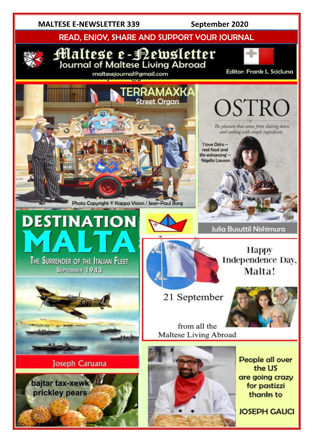 MALTESE E-NEWSLETTER 339 September 2020 1 READ, ENJOY