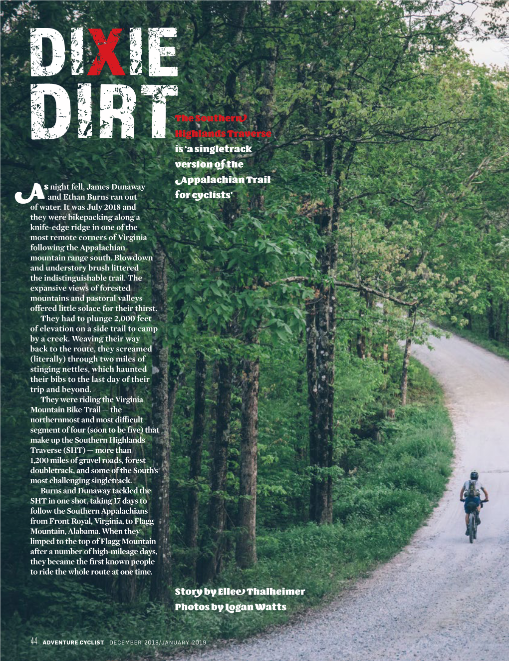 Dirtthe Southern Highlands Traverse Is 'A Singletrack Version of the Appalachian Trail for Cyclists' Story by Ellee Thalhei