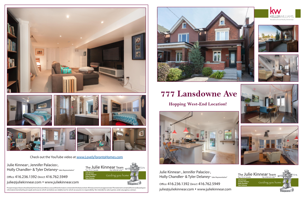 777 Lansdowne Ave Hopping West-End Location!