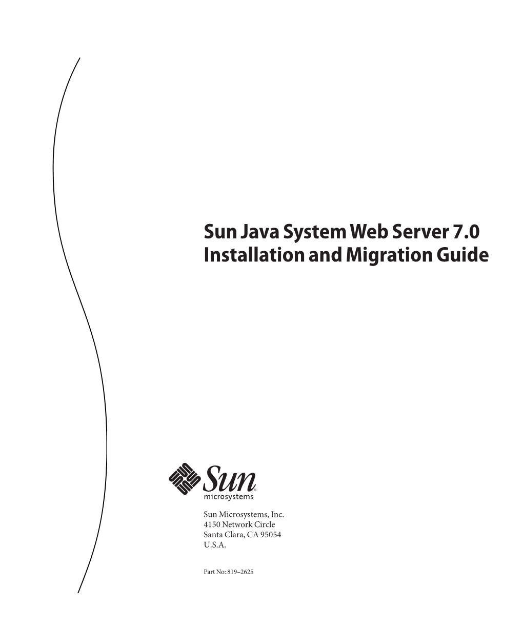 Sun Java System Web Server 7.0 Installation and Migration Guide