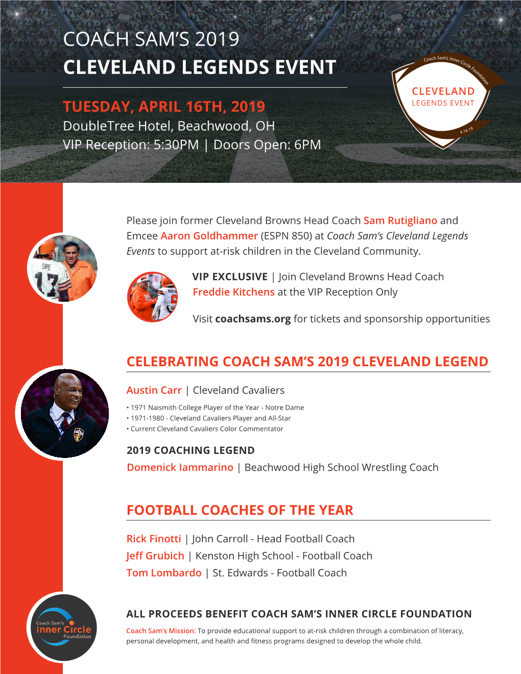 Coach Sam's 2019 Cleveland Legends Event