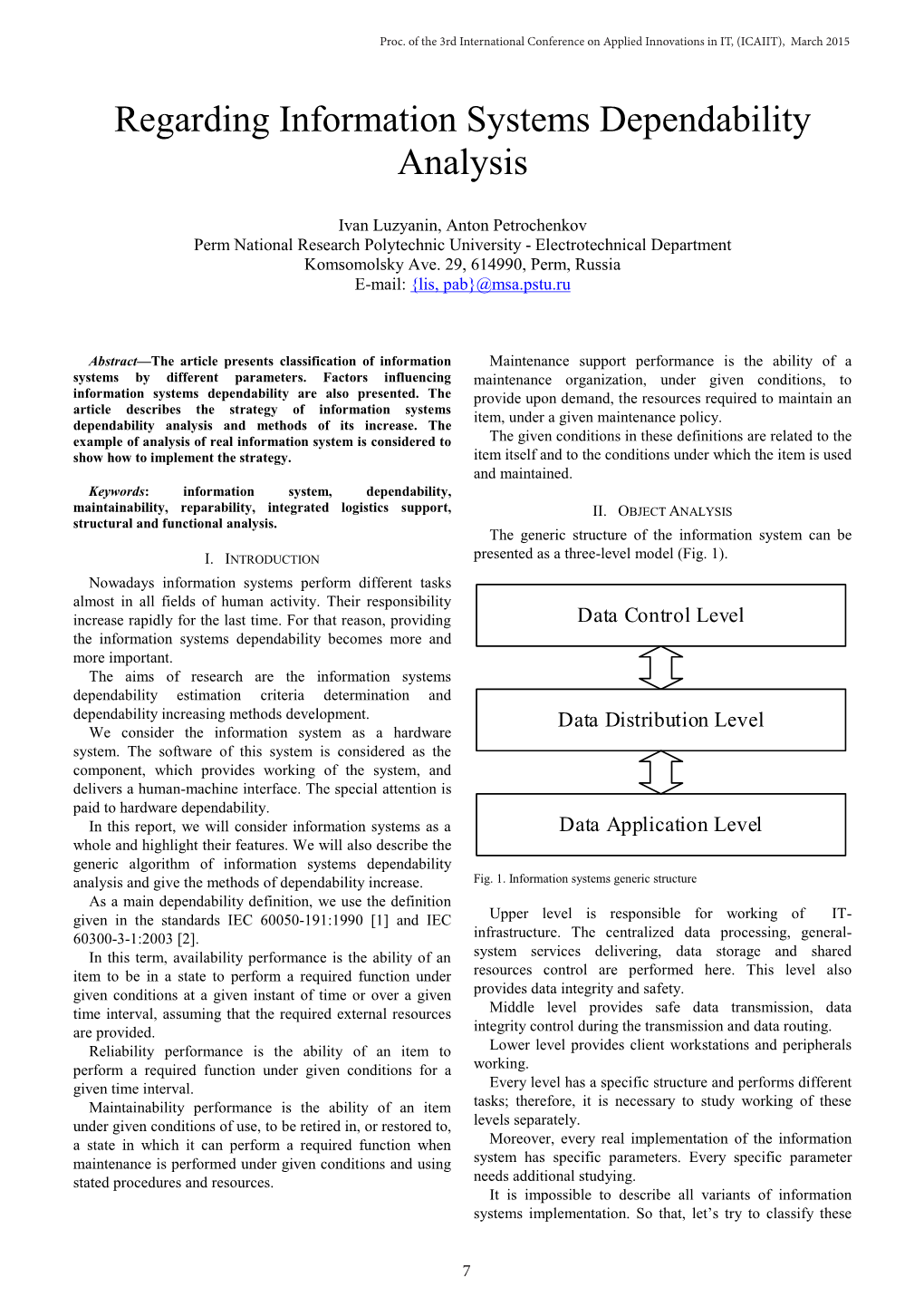 Regarding Information Systems Dependability Analysis