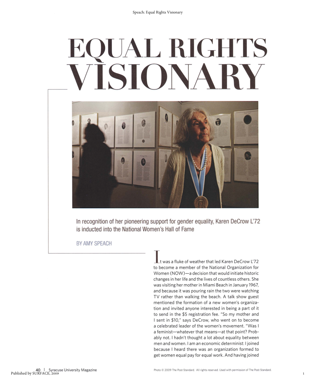 Equal Rights Visionary EQUAL RIGHTS .-----VISI0 NARY