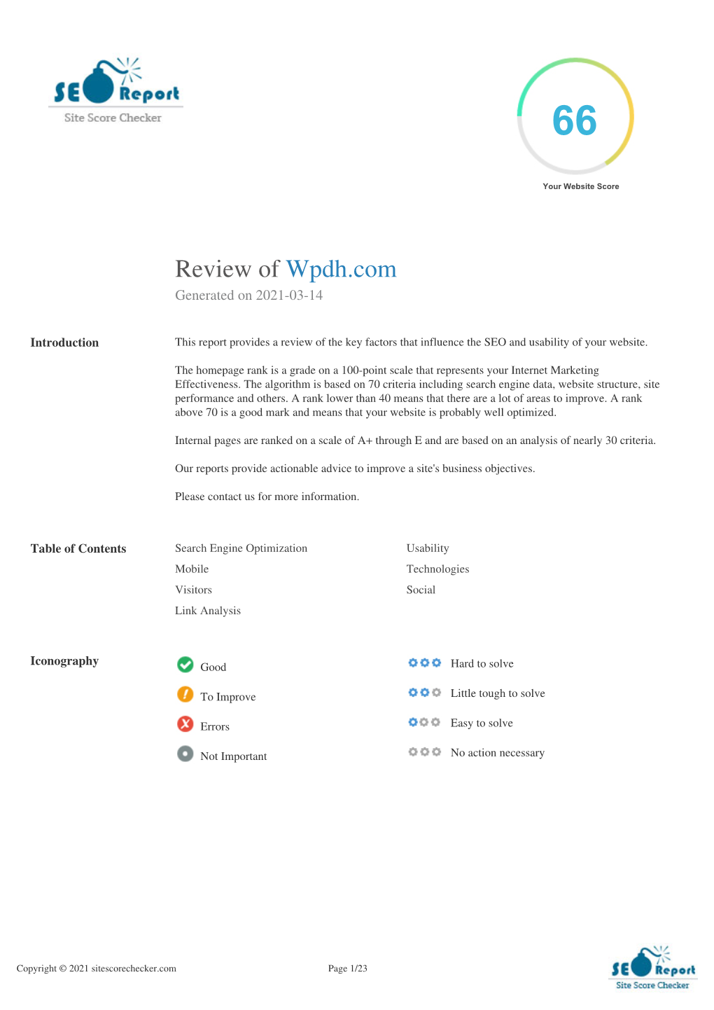 Review of Wpdh.Com Generated on 2021-03-14