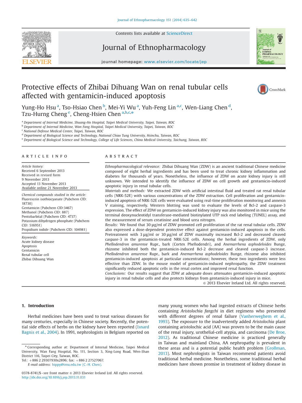 Protective Effects of Zhibai Dihuang Wan on Renal Tubular Cells Affected with Gentamicin-Induced Apoptosis