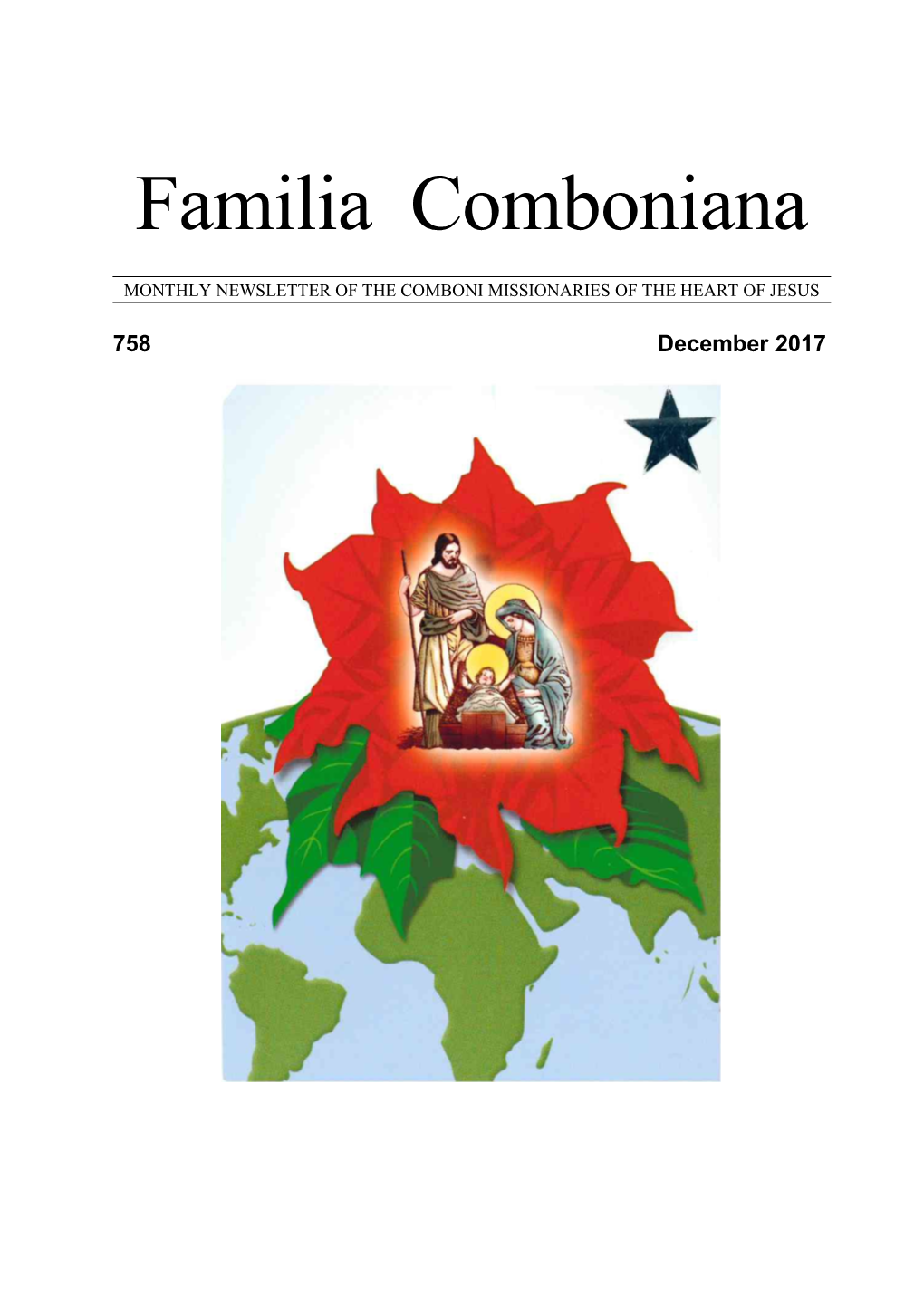 Monthly Newsletter of the Comboni Missionaries of the Heart of Jesus