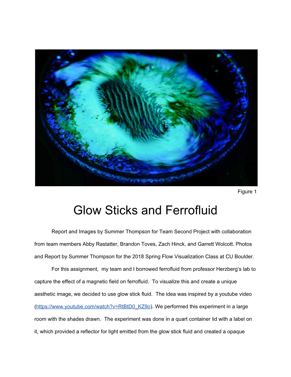 Glow Sticks and Ferrofluid