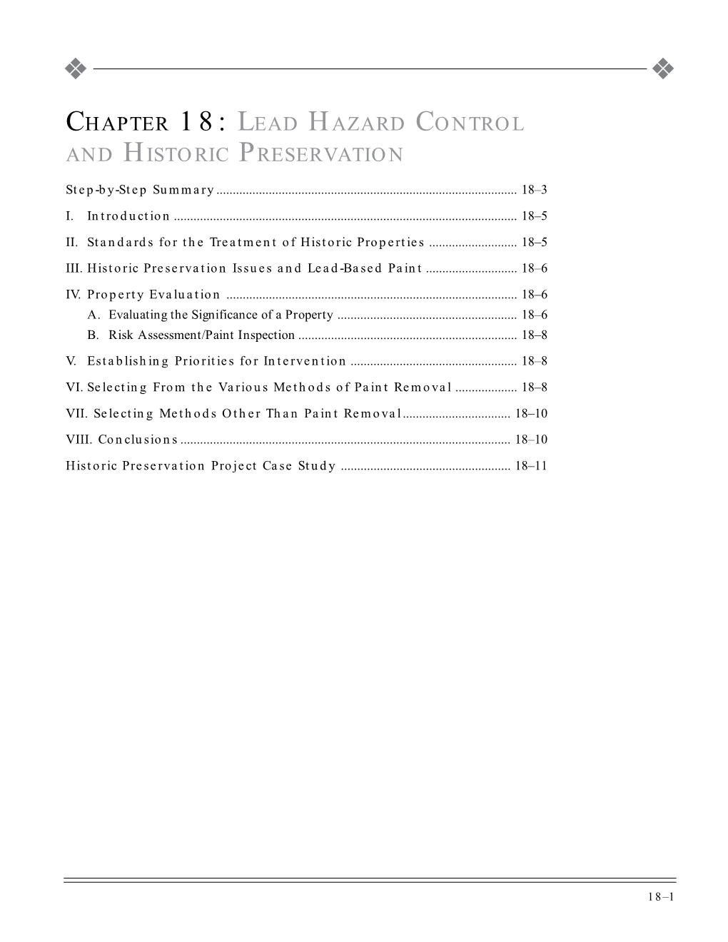 Chapter 18: Lead Hazard Control and Historic Preservation, Guidelines For