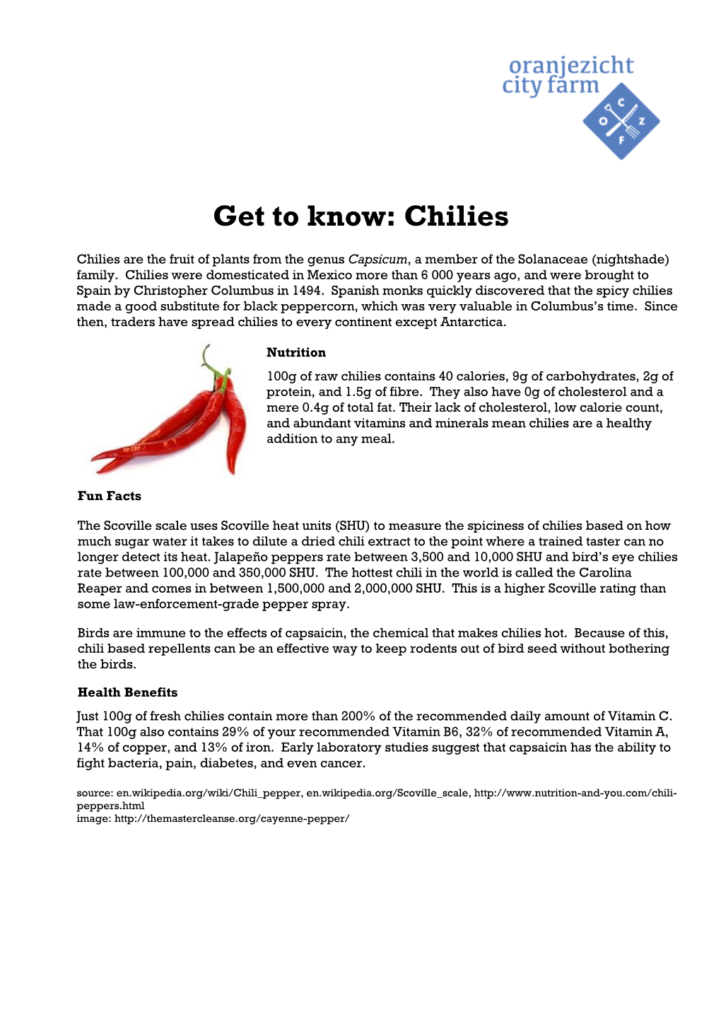 Get to Know: Chilies