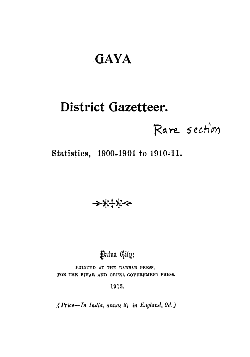 District Gazetteer