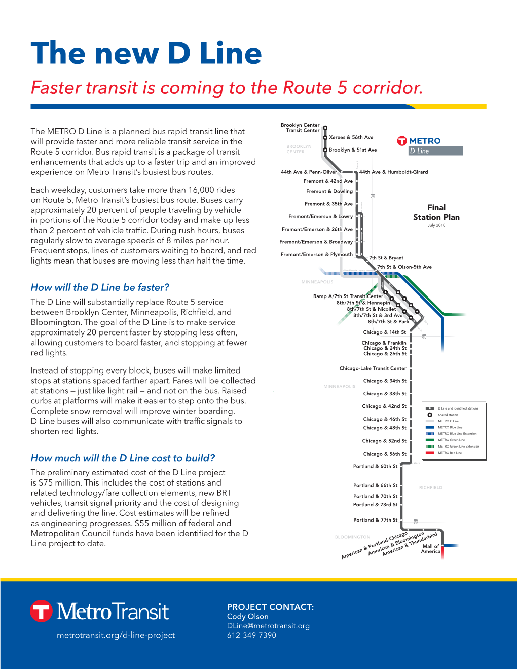 The New D Line Faster Transit Is Coming to the Route 5 Corridor