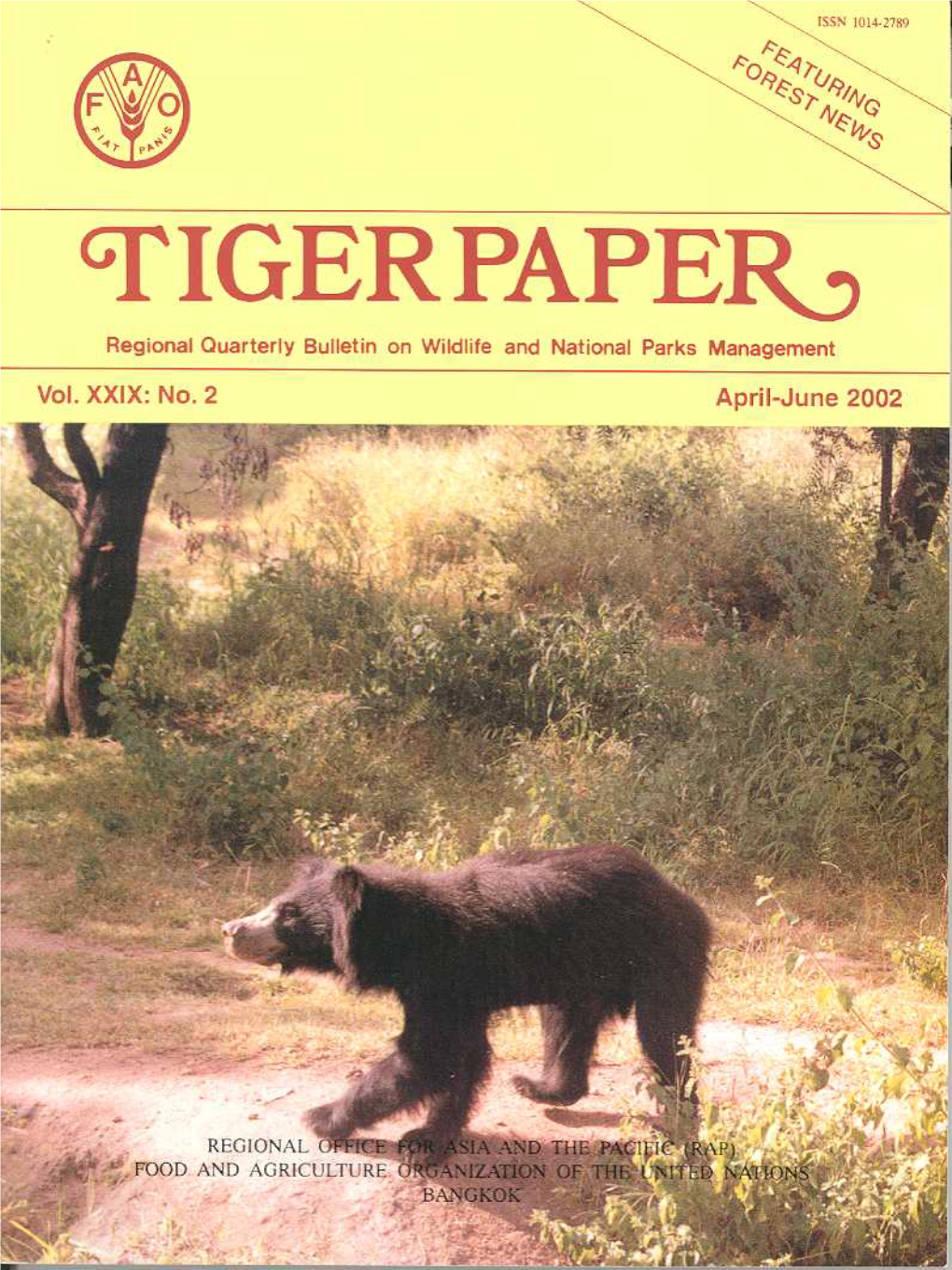 Food and Feeding of Sloth Bears in Aravalli Hills…………………