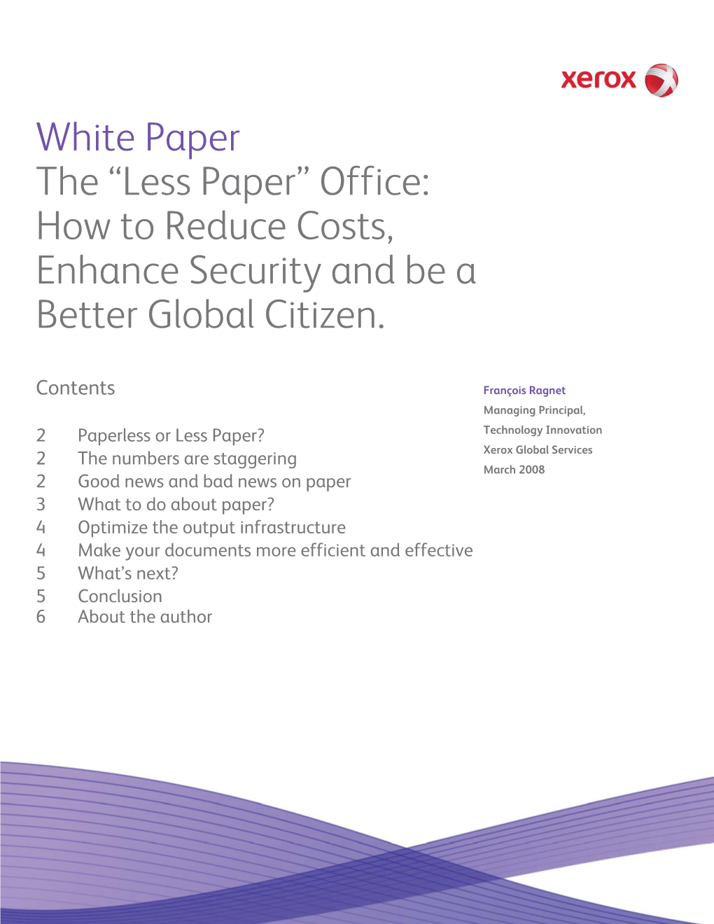 Less Paper in the Office Reduces Costs