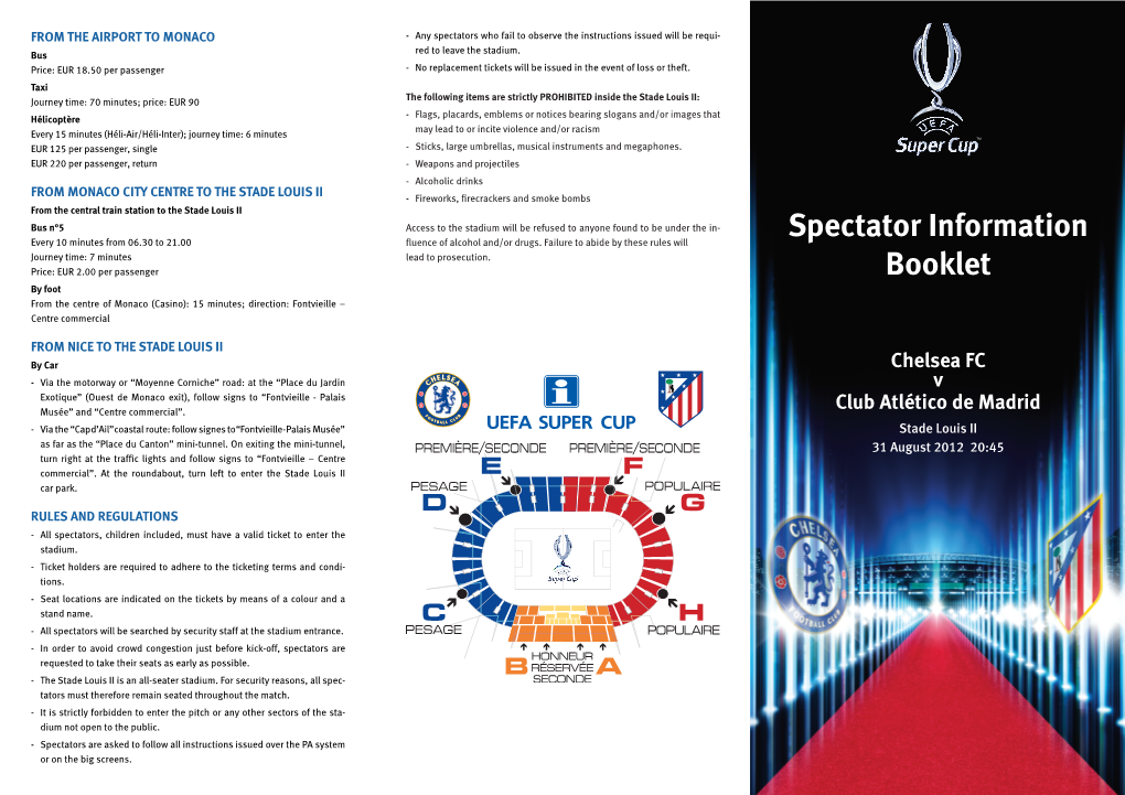 Spectator Information Booklet