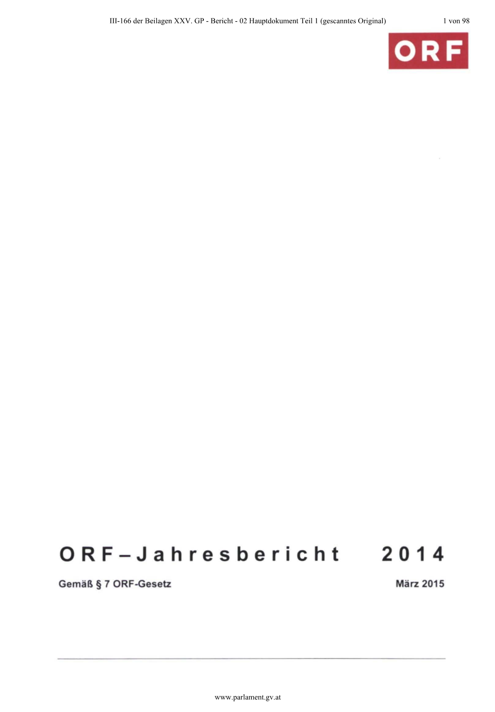 ORF-Jahresbericht 2014