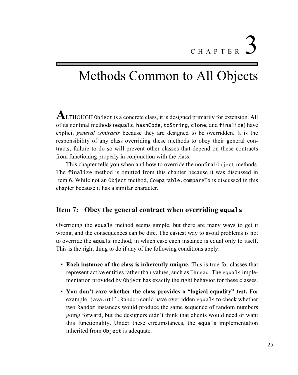 Chapter 3: Methods Common to All Objects
