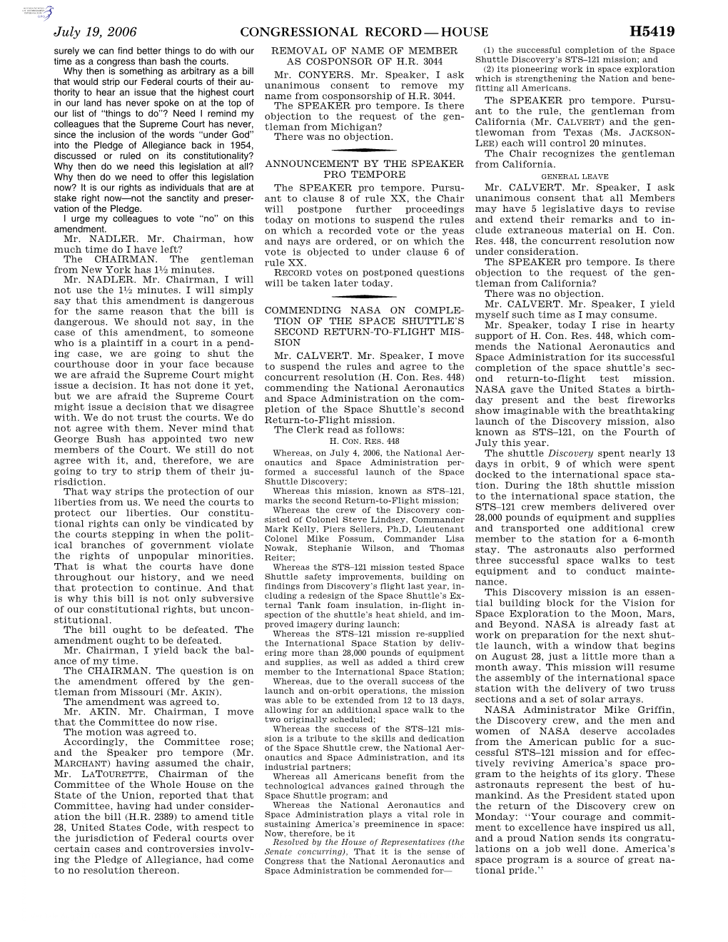 Congressional Record—House H5419