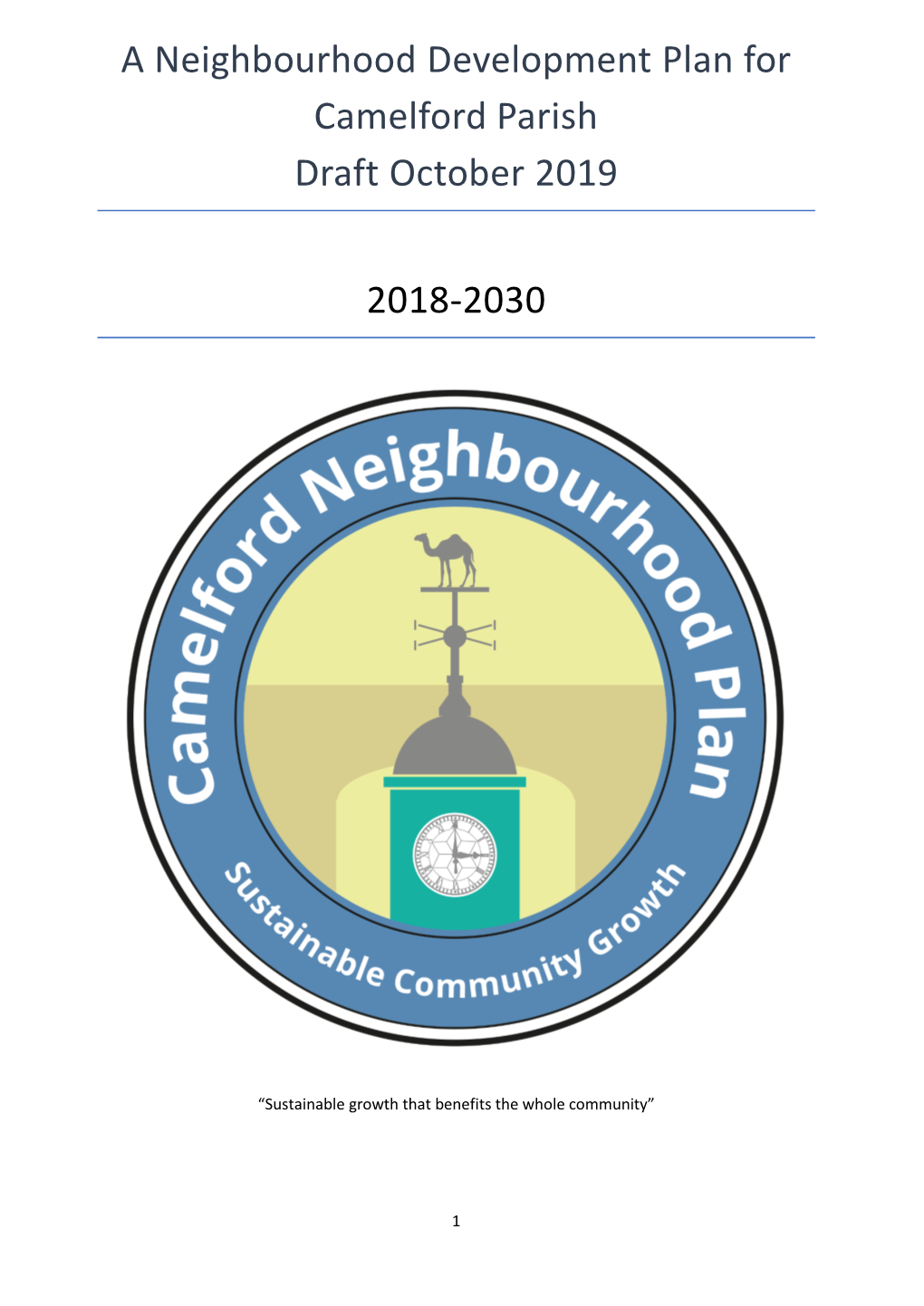 A Neighbourhood Development Plan for Camelford Parish Draft October 2019