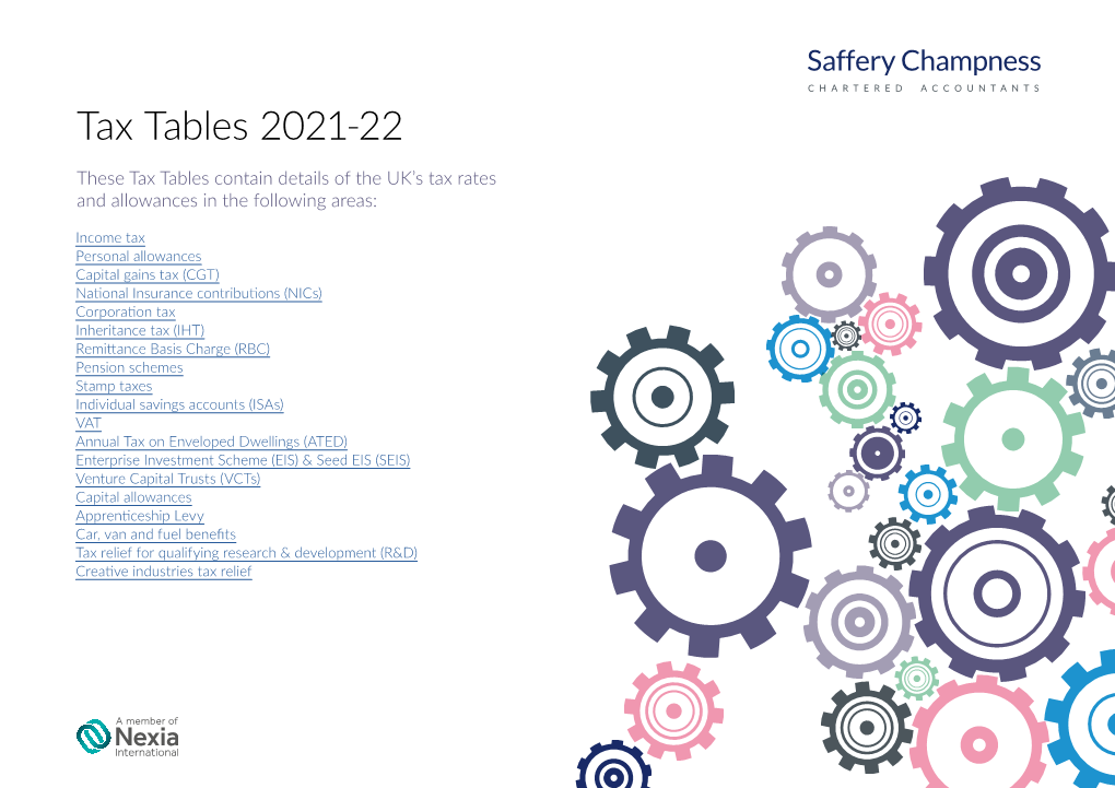 Tax Tables 2021-22