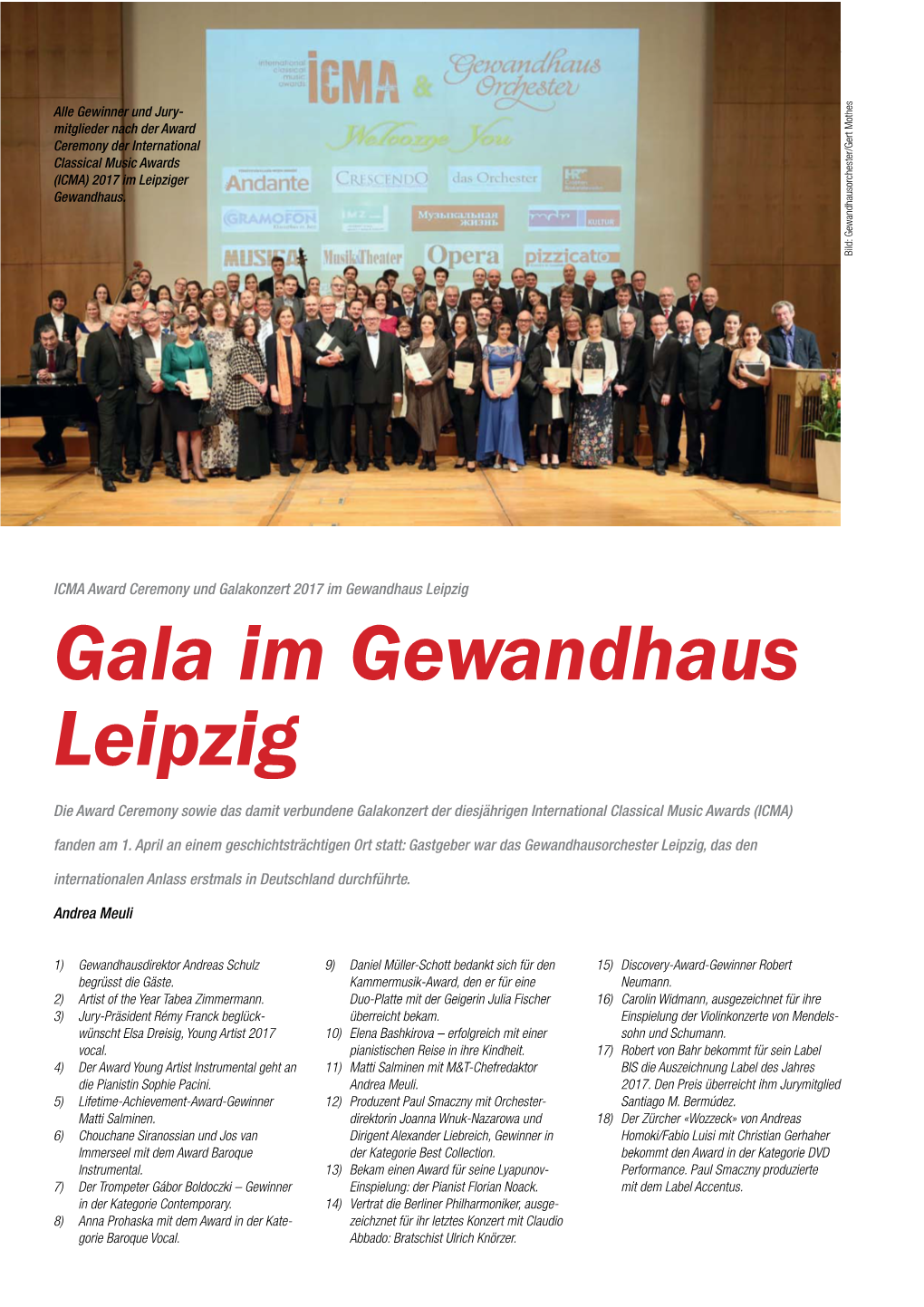 Gala Im Gewandhaus Leipzig