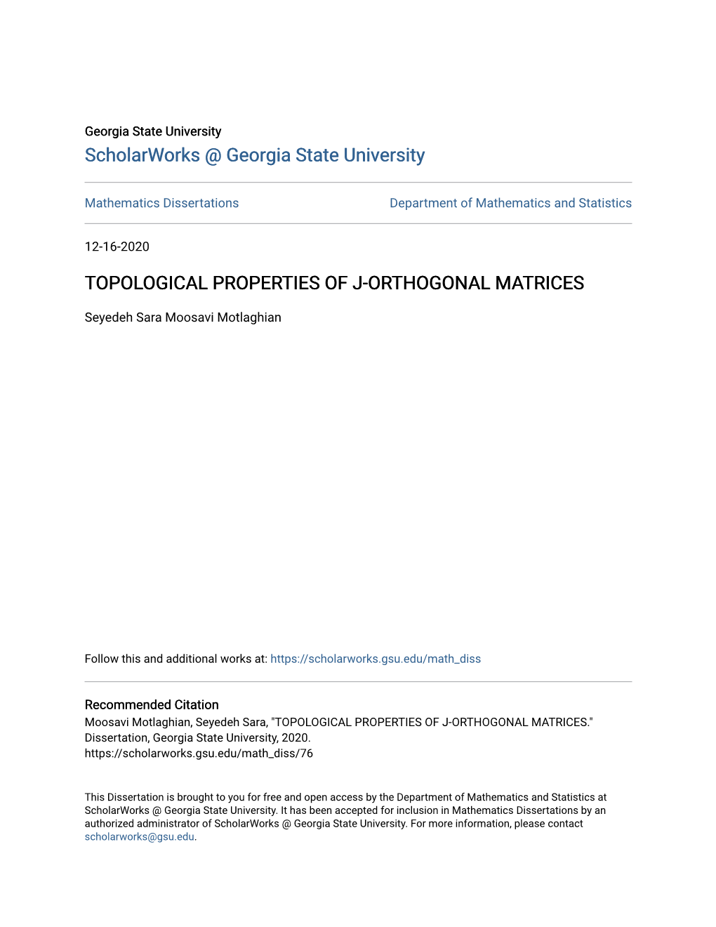 Topological Properties of J-Orthogonal Matrices